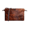 Montana West Hair-On Cowhide Leather Clutch/Crossbody