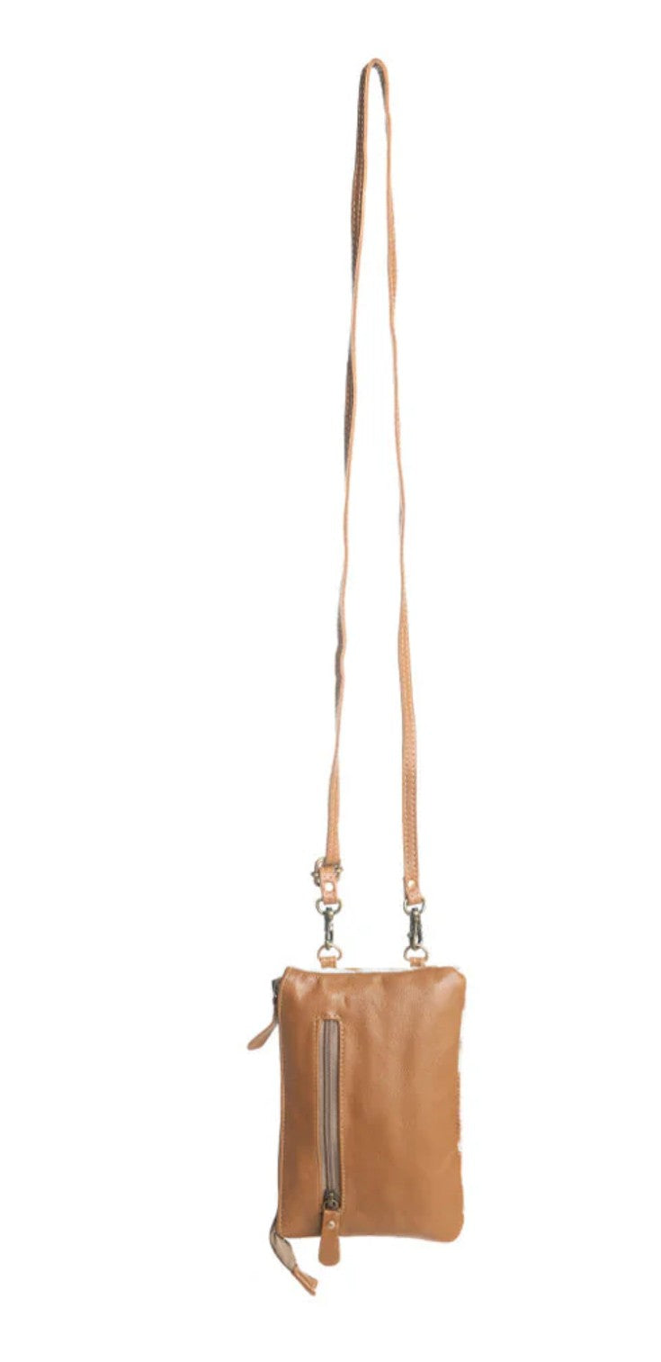 Premium Item: Myra Wild Chic Phone Case Bag in Brown & White - Single