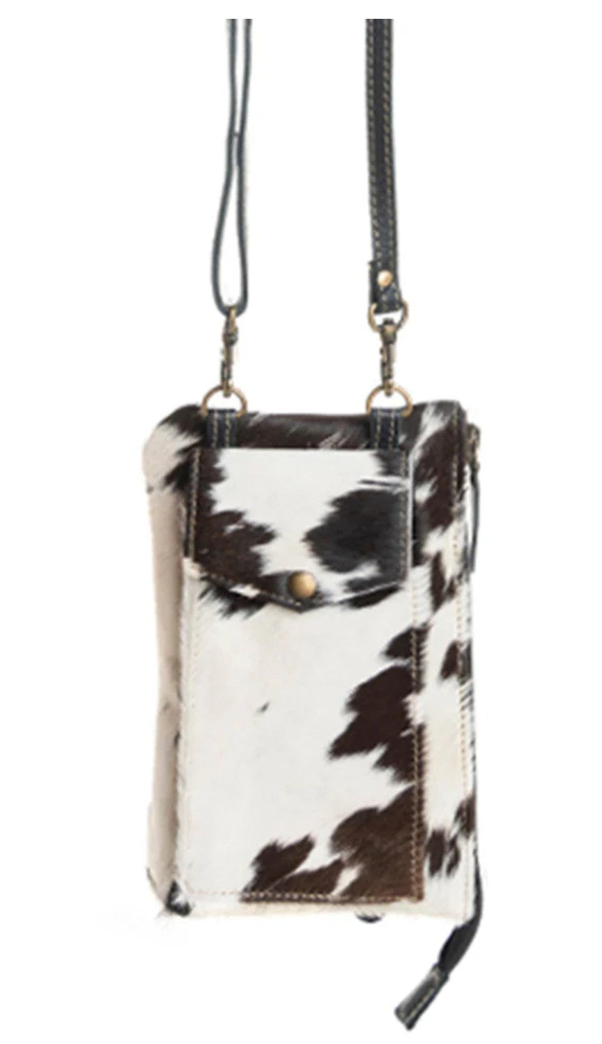Premium Item: Myra Wild Chic Phone Case Bag in Black & White