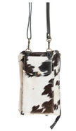 Premium Item: Myra Wild Chic Phone Case Bag in Black & White