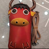 An red leather cross body bag
