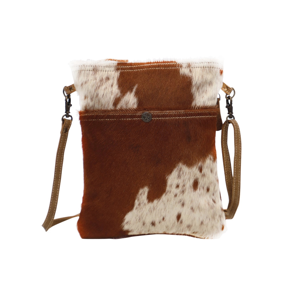 Premium Item: White & Cocoa Small and Cross Body Myra Bag